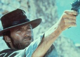 Clint Eastwood rodando El bueno, el feo y el malo en Burgos, España