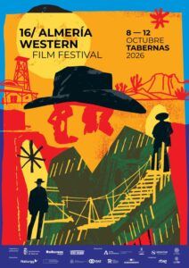 Un puente entre dos épocas: así es el cartel del Almería Western Film Festival 2026 1 Cartel oficial del Almeria Western Film Festival 2026