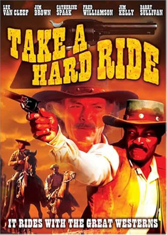 Sioux City Gran Canaria: el poblado del Oeste que sigue rodando desde 1972 3 Cartel de Take a Hard Ride, con Lee Van Cleef, rodada en Sioux City Gran Canaria