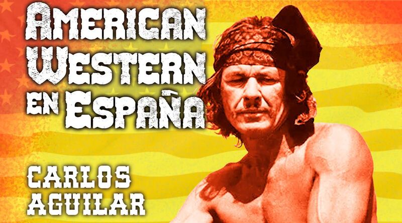 American Western en España, portada e imagen promocional del libro de Carlos Aguilar