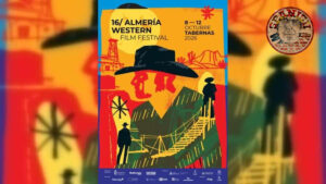 AWFF 2026: la guía completa del programa del Almería Western Film Festival, día a día 2 Cartel oficial del Almeria Western Film Festival 2026, diseñado por Juan Fardo