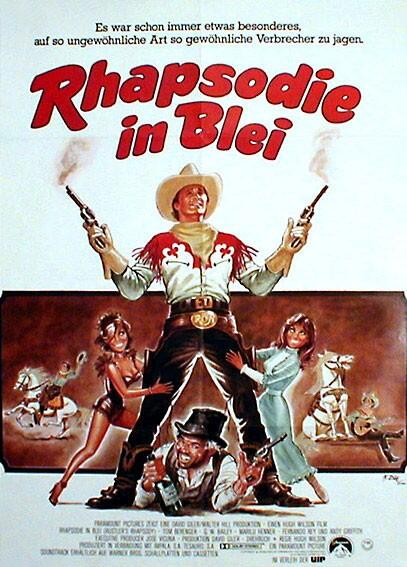 Esos locos cuatreros: la comedia wéstern de Tom Berenger que rodó en La Pedriza y Tabernas 1 Esos locos cuatreros cartel alemán Rustlers Rhapsody
